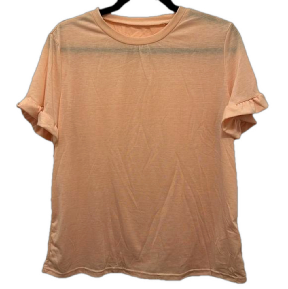 Ruffle sleeve T shirt